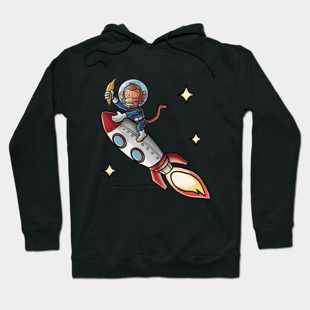 Monkey of Space Hoodie by Vicarte